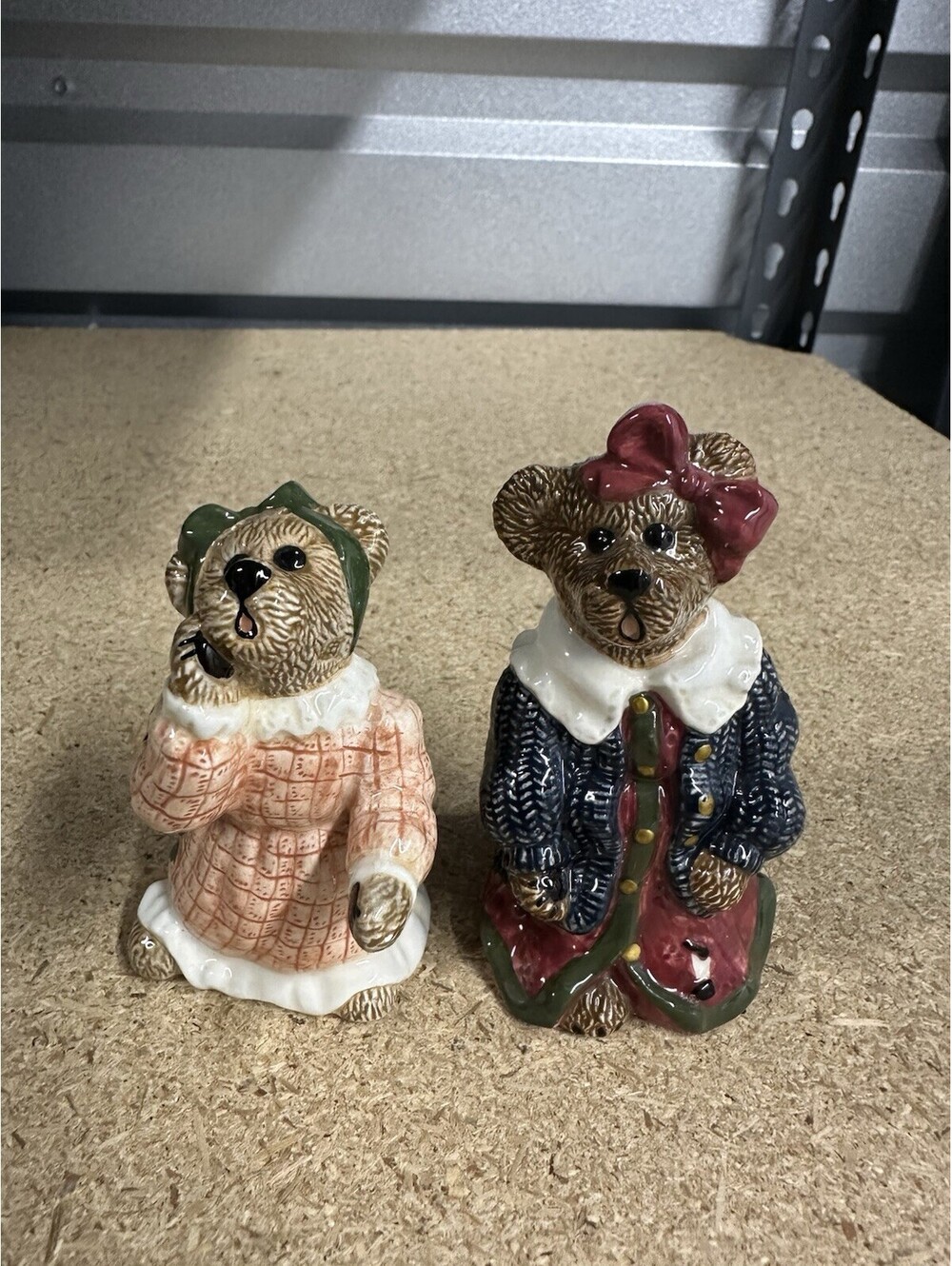 Bearware Pottery Bear Salt & Pepper Shakers Set of 2 Ceramic Art Pottery China